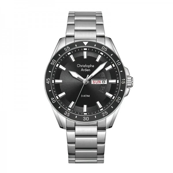 Christophe Arden CA 3009 Silver Black Steel Man MEFSSBA